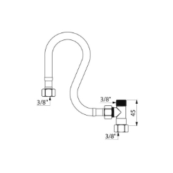 Bild von KWC DELABIE - Anschluss-Set, Für PREMIX NANO, Art.Nr. : 732515