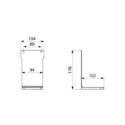 Picture of KWC DELABIE - Auffangschale, Für Spender für Seife oder hydroalkoholische Desinfektionslösung, 512067P - Auffangschale - Edelstahl Werkstoff 1.4301 hochglanzpoliert, Art.Nr. : 512067P