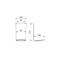 Picture of KWC DELABIE - Auffangschale, Für Spender für Seife oder hydroalkoholische Desinfektionslösung, 512067W - Auffangschale - Edelstahl Werkstoff 1.4301 pulverbeschichtet weiß, Art.Nr. : 512067W