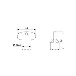 Bild von KWC DELABIE - Demontageschlüssel, Für Strahlregler, Luftsprudler und Strahlformer BIOSAFE M16,5 x 1 AG, Art.Nr. : 222429