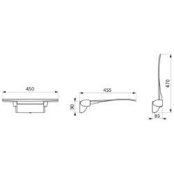 Bild von KWC DELABIE - Be-Line® Duschklappsitz, Abnehmbarer Klappsitz für Wandmontage, 511920BK - Aluminium pulverbeschichtet matt schwarz, Art.Nr. : 511920BK