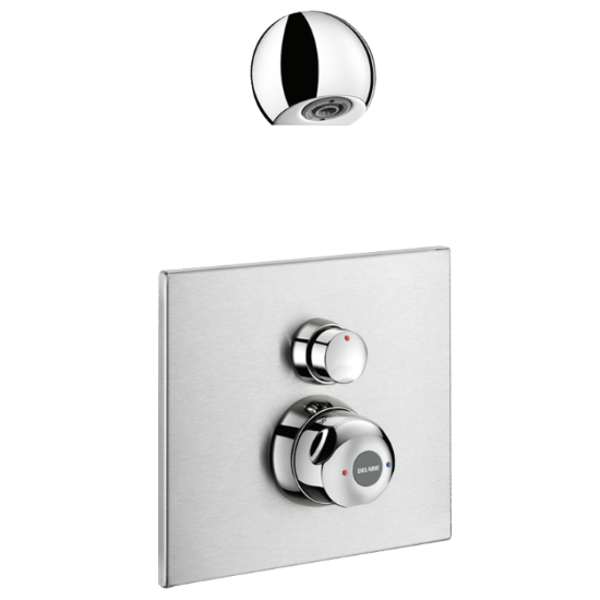 Bild von KWC DELABIE - Selbstschluss-Duschkombination SECURITHERM, Mit Thermostat, selbstschließend, Set 2/2, Art.Nr. : 792219