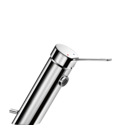 Picture of KWC DELABIE - Waschtisch-Einhebelmischer BIOSAFE, Einhebelmischer für Einlochmontage ohne Auslauf H. 95 L. 110, 2620 - Klassische Keramikkartusche - M. Zugstange/Ablaufventil - H. 95 L. 110, Art.Nr. : 2620