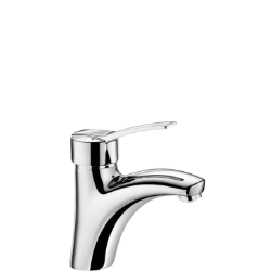 Picture of KWC DELABIE - Waschtisch-Einhebelmischer, Einhebelmischer für Einlochmontage H. 85 L. 135, 2521T - Klassische Keramikkartusche - Bediengriff - O. Zugstange/Ablaufventil, Art.Nr. : 2521T