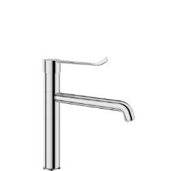 Bild von KWC DELABIE - Einhebelmischer für Waschtisch, Hoher Einhebelmischer für Einlochmontage mit Keramikkartusche, 2564T2 - Klassische Keramikkartusche - Schwenkauslauf H. 165 L. 220, Art.Nr. : 2564T2
