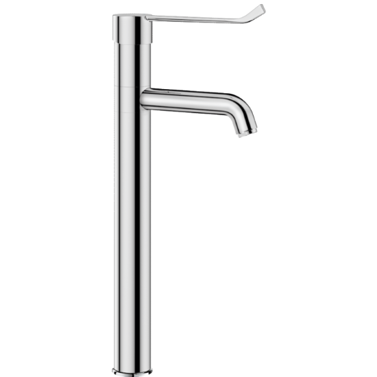 Picture of KWC DELABIE - Einhebelmischer für Spültisch oder Waschrinne, Hoher Einhebelmischer für Einlochmontage mit Keramikkartusche, 2564T3 - Klassische Keramikkartusche - Schwenkauslauf H. 305 L. 140, Art.Nr. : 2564T3