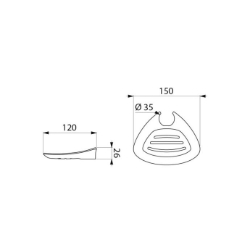 Picture of KWC DELABIE - Höhenverstellbare Be-Line® Seifenablage schwarz für Brausestange, Matt schwarz, 511912BK - Matt schwarz, Art.Nr. : 511912BK