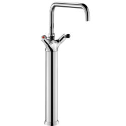 Picture of KWC DELABIE - Zweigriffmischer für Einloch-Standmontage - 100 l/min, Zweigriffmischer auf Standsäule mit Auslauf H. 650 L. 300, 5612 - Zweigriffmischer für Einloch-Standmontage - 100 l/min - auf Standsäule - H. 650 L. 300, Art.Nr. : 5612