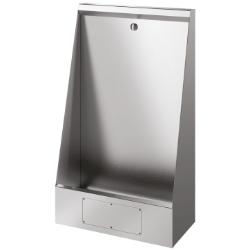 Bild von KWC DELABIE - Einzel-Standurinal LP, Edelstahl Werkstoff 1.4301 satiniert - B. 600 mm - Bodenstehend, 130300 - 1 Platz - B. 600 mm, Art.Nr. : 130300